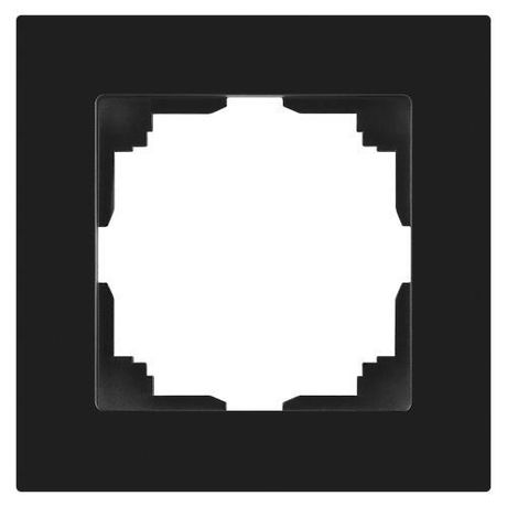 Рамка для розеток и выключателей Intro Accent 6-501-05 на 1 пост, СУ, антрацит | Б0063750 ЭРА