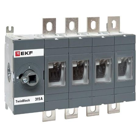 Рубильник 315A 4P без рукоятки управления TwinBlock | tb-s-315-4p EKF