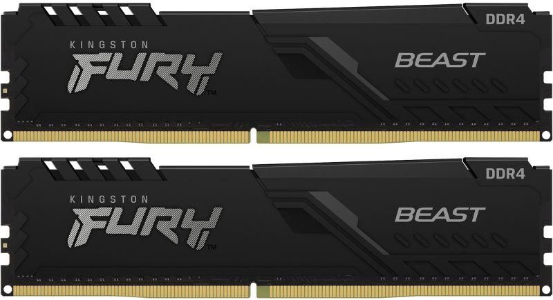 Память оперативная KF432C16BBK2/64 64GB 3200MHz DDR4 CL16 DIMM (Kit of 2) FURY Beast Black KINGSTON 1000632805