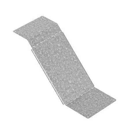 Крышка к повороту вертикальному регулируемому 150х80, толщ. 1,0 мм, Сендзимир цинк, 024408 | КПВР-150х80-1,0-СЦ Ostec