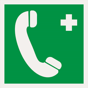 Пластина Тел.связи с мед. пунктом (скорой помощью) BL-1515.EC06 - a18488 BS