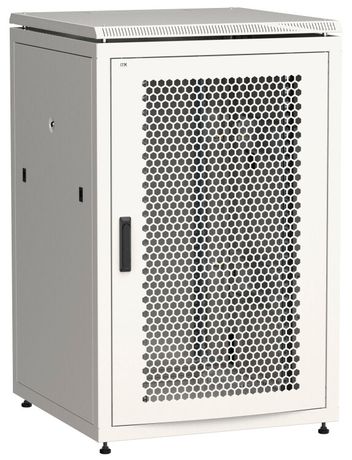 Шкаф сетевой 19' LINEA N 18U 800х800мм перфорированная передняя дверь задняя металлическая серый - LN35-18U88-PM IEK