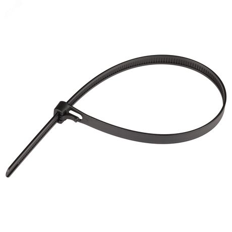 Стяжка многоразовая нейлоновая PRM 7,5х300мм черная (50 шт.) - 88263 Европартнер