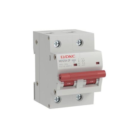 Автоматический выключатель модульный YON max типа MD125H, 6кА, 2 полюса, хар-ка D, 80А | MD125H-2PD80 DKC ДКС