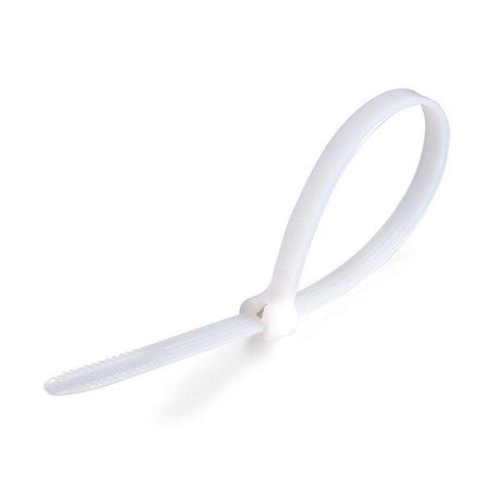 Стяжка нейлоновая КСЗ 4x200 (бел) (100шт) - 58493 КВТ