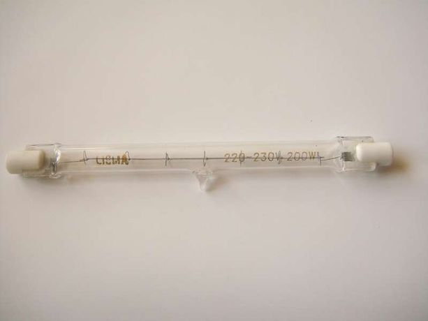 Лампа галогенная КГ 220-230-200 200Вт линейная R7s 3200К 230В (24) Лисма 350194000