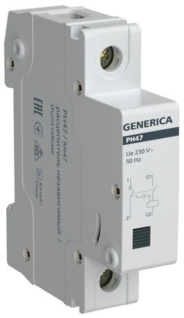 Расцепитель независимый РН47 на DIN-рейку GENERICA - MVA21D-RN-G IEK