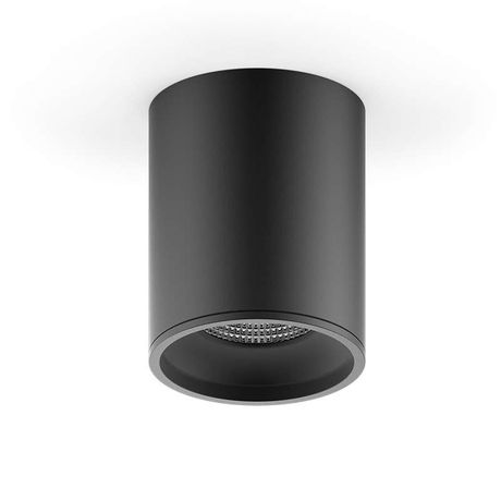 Светильник светодиодный ДПО 12 Вт 920 Лм 4100К цилинндр накладной 170-240 В 79х100 мм IP20 черный LED Overhead Gauss - HD007