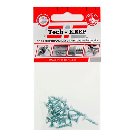 Саморез ШУц 5,0х20 пот. гол. (16 шт) - пакет ( 0,033 кг) | 102443 Tech-KREP