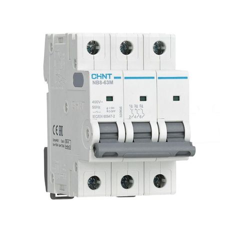 Выключатель автоматический NB8-63M 3P 25А 10кА х-ка L без тепл. расцеп. (R) | 320830 CHINT