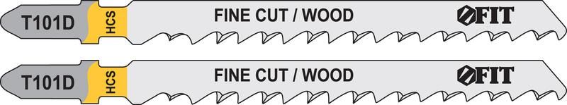 Полотно по дереву HCS шлифованные под свободным углом зубья 100/74/4мм (T101D) (уп.2шт) FIT 40950 РОС