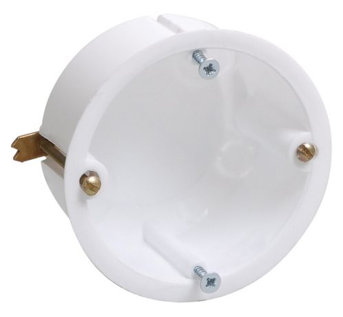 Коробка установочная 65х40 с саморезами, металлические лапки (для полых стен) | UKG10-065-040-000-M IEK