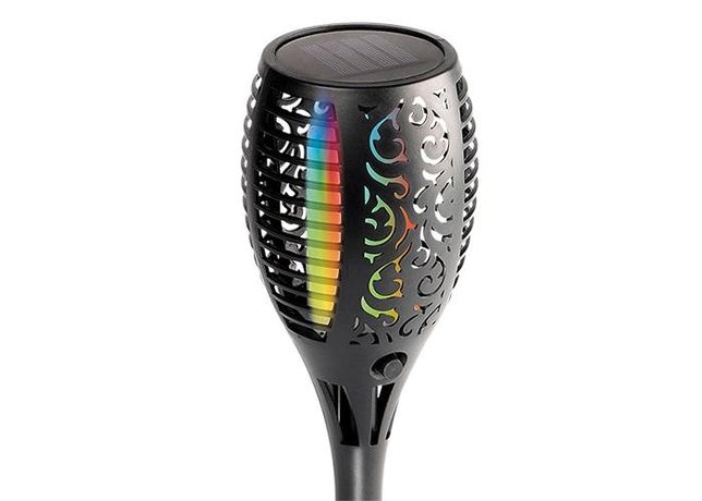 Светильник светодиодный SLR-S11-RGB садовый эффект факела 33LED 58см IP44 (3 варианта установки) солнечная батарея ФАZА 5040823 ФАЗА