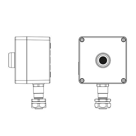 Взрывозащищенный пост управления из алюминия CPE-A-12-(1xP1B(11))-1xKAEPM2MHK-20(C)1Ex d e IIC Т5 Gb / Ex tb IIIC T95°C Db IP66 | 2201.121.22.120H ДКС
