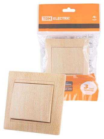 Выключатель 1 кл. 10А сосна "Лама" | SQ1815-0301 TDM