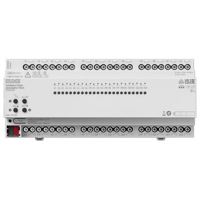 Актуатор коммутирующий, 24 каналов света/12 канала жалюзи; KNX | 230241SR Jung
