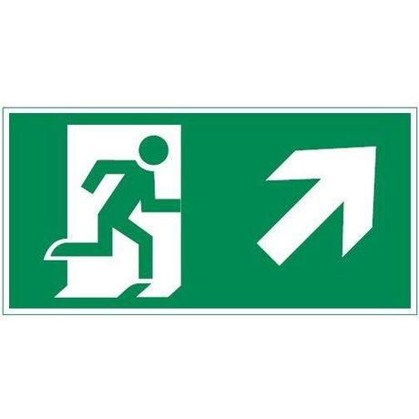 Знак Vault SST "Выход вправо вверх" 150х300мм VARTON V4-EM-00.1530.ADV-0004 VARTA