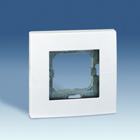 Рамка 1-м Simon27 Scudo с суппортом антивандальная бел. Simon 2705610-030