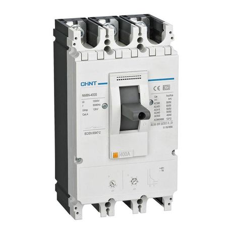 Выключатель автоматический NM8NDC-400Q TM 3P 400А 70кА с рег. термомаг. расцепителем (R) | 269323 CHINT