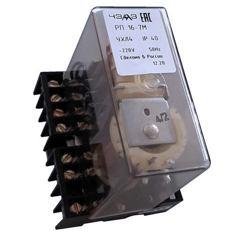 Реле промежуточное РП-16-7М 380В AC 2/4 передн. присоед. ЧЭАЗ A8119-77952375