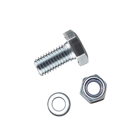 Болт DIN933 8.8 с шестигранной головкой оцинк. М6х20 + гайка шайба (8 шт) - пакет ( 0,075 кг) | 112717 Tech-KREP