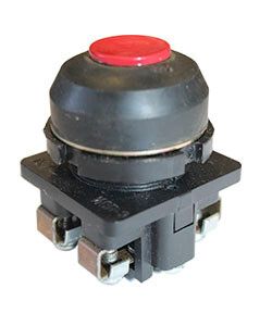 Выключатель кнопочный ВК30-10-11110-54У2 красный 1з+1р цилиндр IP54 10А 660В - ET052700 Электротехник