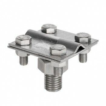 Зажим прута на штыре, пластина d(56x56)мм Ni EKF PROxima | lp-g6606-e1302-ni