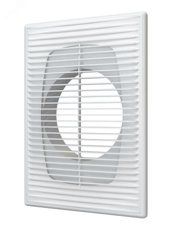 Решетка вентиляционная приточно-вытяжная, из ABS пластика 183х253 с фланцем D125 - 1825П12Ф ЭРА 202
