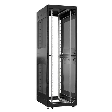 Шкаф серверный 42U 800х1200 передняя дверь: без. задняя боковые панели: перфорированные. цвет: черный RAL9005 - EX 8242.9002 SYSMATRIX