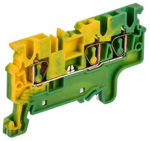 Клемма пружинная заземляющая CX2.5-3 PE 2.5кв.мм трехконтактная ARMAFIX IEK AF-CT41-00-3-K52-002 IEK арт. AF-CT41-00-3-K52-002