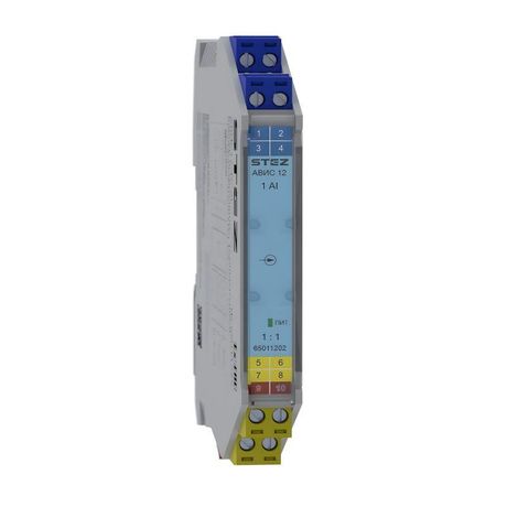 Барьер искрозащиты разделительный преобразователь входных аналоговых сигналов АВИС12-RPSSI-I-I СТЭЗ 65011202