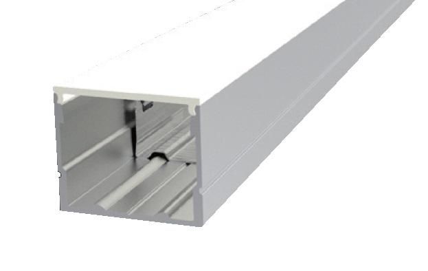 Алюминиевый профиль для LED ленты AC230V накладной 2440х20х20 мм (макс. ширина 14,9 мм) c рассеивателем опал | V4-R0-70.0001.KIT-2302 VARTON VARTA