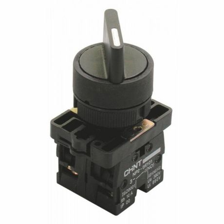 Переключатель NP2-ED53, 3 положения с возвратом, 2НО IP40 (R) | 574099 CHINT