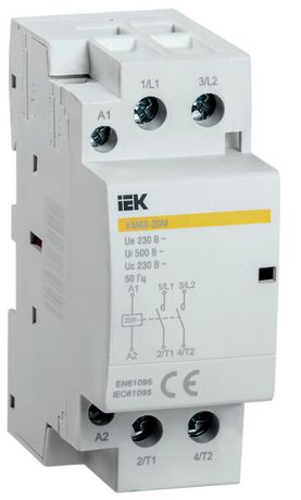 Контактор модульный КМ63-20М AC IEK | MKK11-63-20