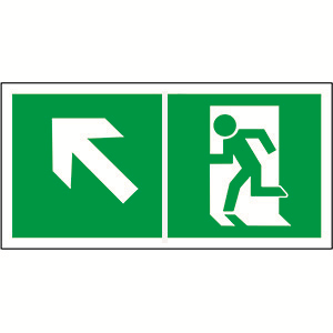 Пластина Напр. к эвакуационному выходу налево вверх BL-4020.E34 - a18222 BS