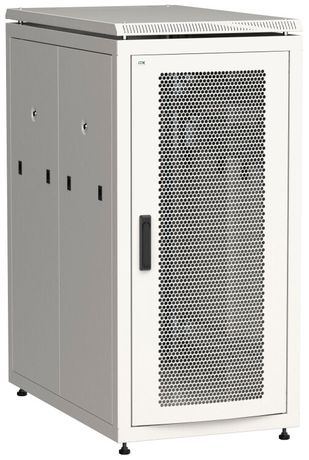 Шкаф сетевой 19" LINEA N 24U 600х1000 мм перфорированные двери серый | LN35-24U61-PP ITK IEK