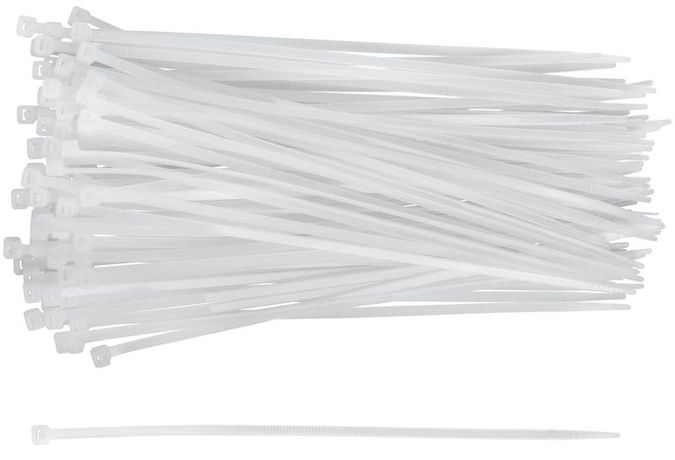 Хомут для проводов 200х3.6мм нейлон. бел. (уп.100шт) FIT 60420 РОС