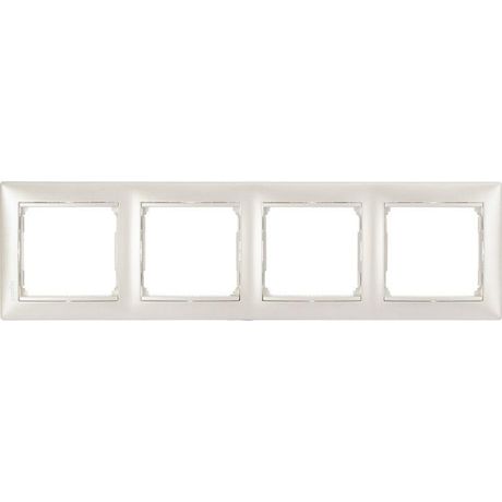 Рамка 4-м Valena горизонт. жемчуж. Leg 770474 Legrand