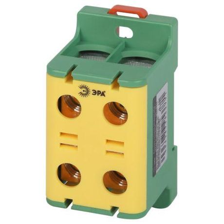 Клемма силовая вводная двойн. КСВ NO-224-142 (KE67.3) 16-95кв.мм PE желт./зел. Эра Б0065614