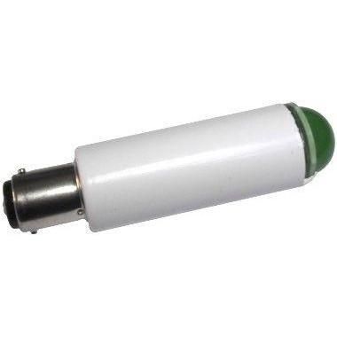 Лампа светодиодная СКЛ-1А-Л-2-220 220В 50Гц/пост. цоколь B15d/18 УХЛ2.1 зел. Реле и Автоматика A8021-78103684