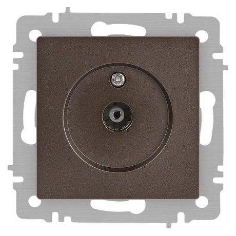 Розетка телевизионная одиночная TV СП Accent 6-301-08 IP20 бронза Intro Б0063616 ЭРА