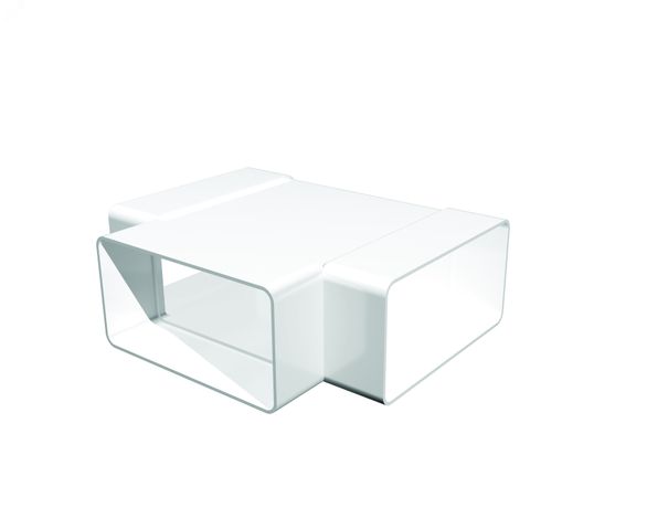 Тройник Т-образный пластиковый 60х120 - 612ТПП ЭРА 438