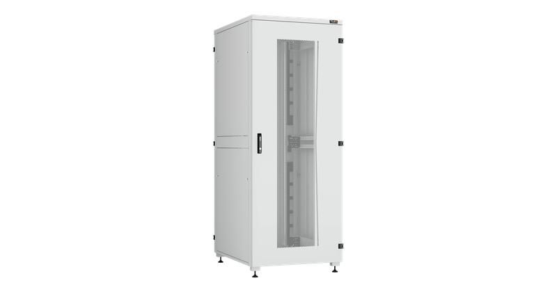 Шкаф напольный Lite II 19дюйм 42U 800х2042х1000мм перфорир. передн. и задн. двери с ручкой замком боков. двухуровневые цельнометал. панели оснащены замками разобран. RAL 7035 сер. TLK TFI-428010-PHPH-R-GY NIKOMAX арт. TFI-428010-PHPH-R-GY