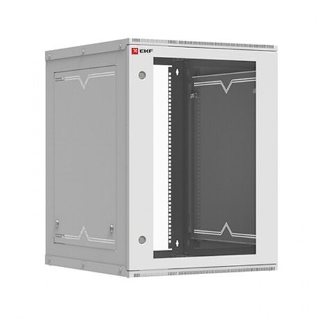 Шкаф телекоммуникационный настенный разборный 15U (600х650) дверь стекло, Astra A серия EKF Basic | ITB15G650D