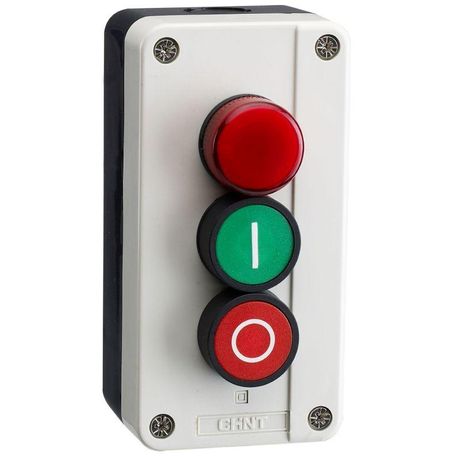 Кнопочный пост NP2-B363, 3 кнопками 1НО+1НЗ (R) | 575580 CHINT