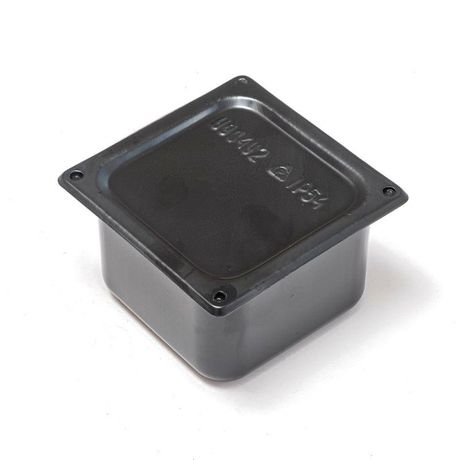 Коробка протяжная металлическая У-994 IP54 грунтованная с уплотнителем 110х110х80 мм | PR08.9805 Промрукав Строитель