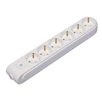 Колодка удлинителя 6-м с заземл. защ. шторки выкл. Makel N6310000