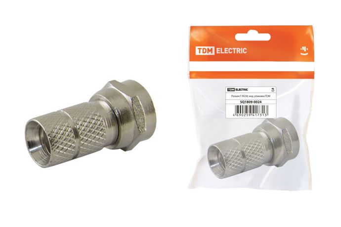 Разъём F RG58, инд. упаковка | SQ1809-0024 TDM