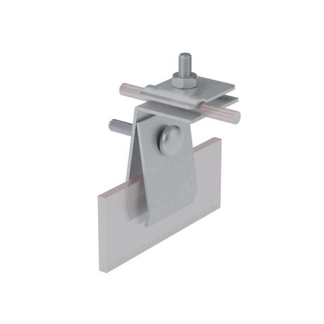 Держатель фальцевый FD-H70-D5-10 HD H=70мм для прутка d5-10мм сталь гор. оцинк. КМ MA0211 КМ-Профиль