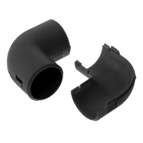 Соединитель угловой разборный черный д16 (100шт/1000шт уп/кор) | PR13.0191 Промрукав Строитель